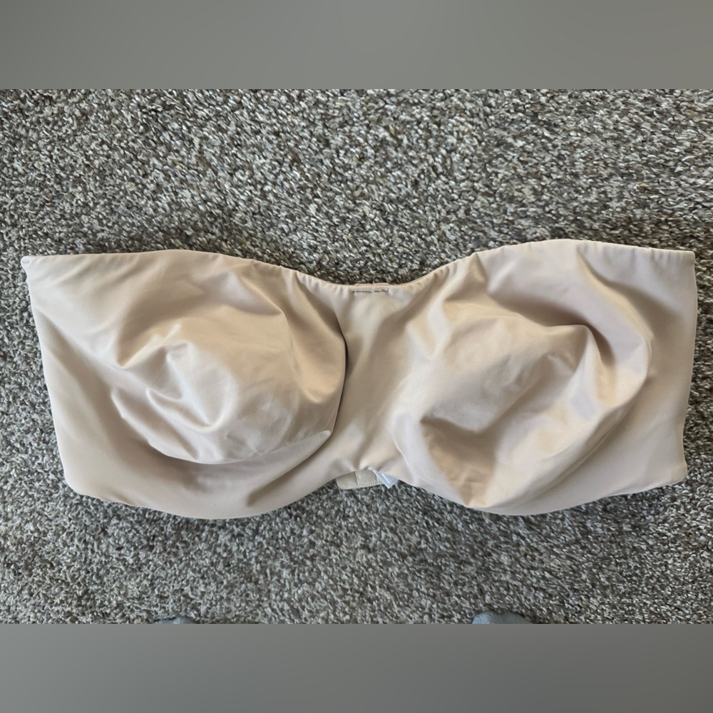 Amazon Cream Seamless Strapless Bra